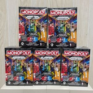 2024-25 Panini Prizm Monopoly NBA Basketball Blaster Boxes SEALED NEW - Lot Of 5